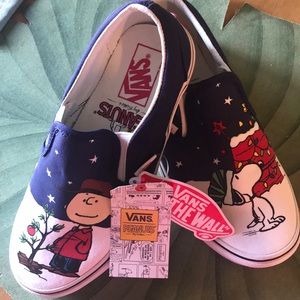 Charlie Brown Christmas Vans SlipOns